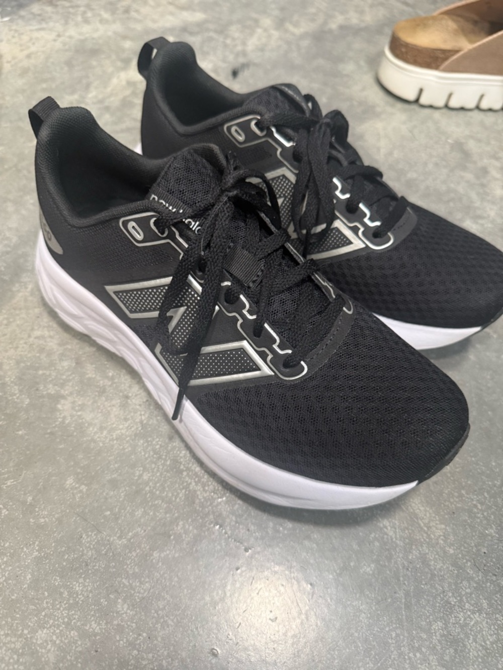 New Balance Black and White Women's Athletic Shoes